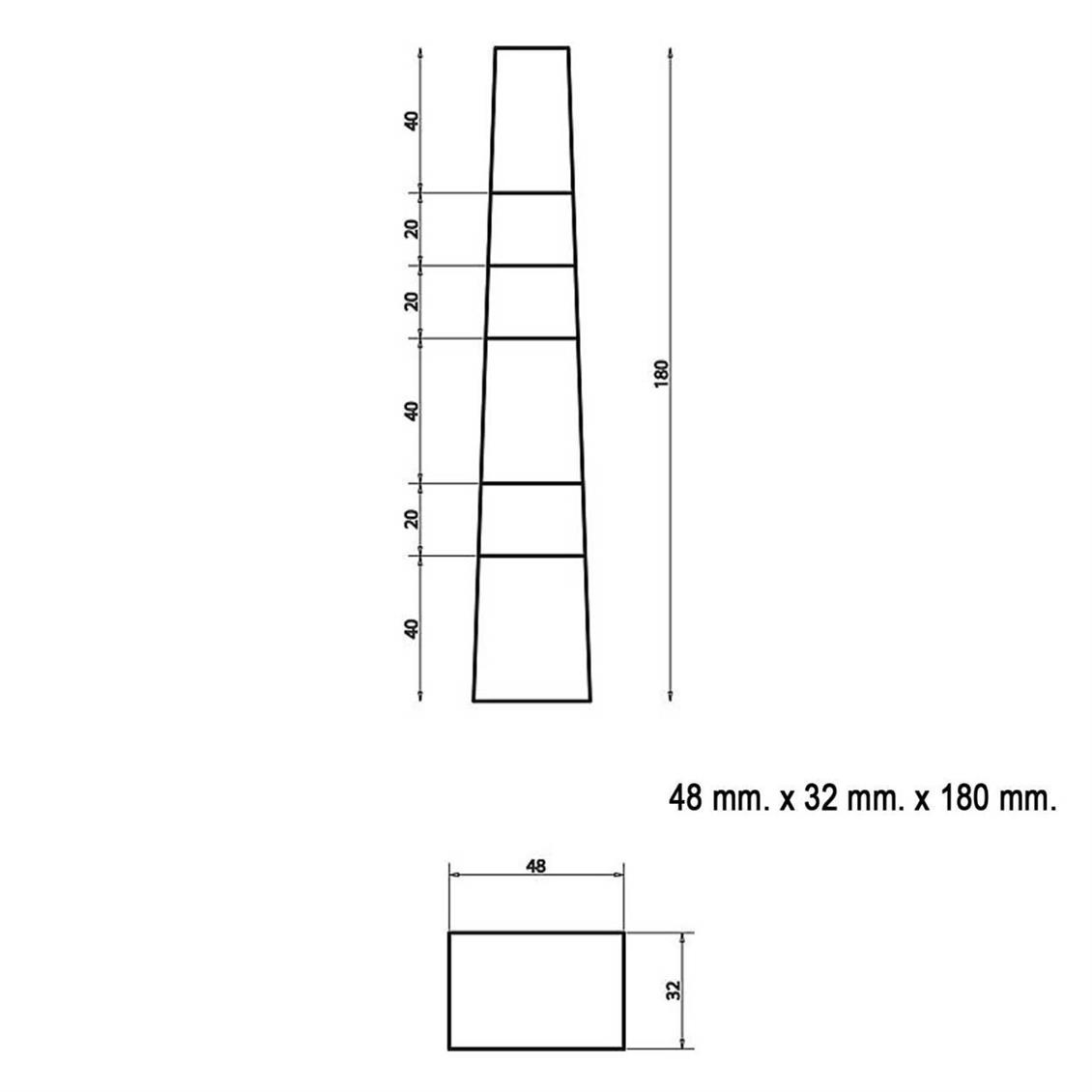 Faller 120479 1/87 Viyadük Ayağı ( 3 adet ) Demonte Plastik Maketi