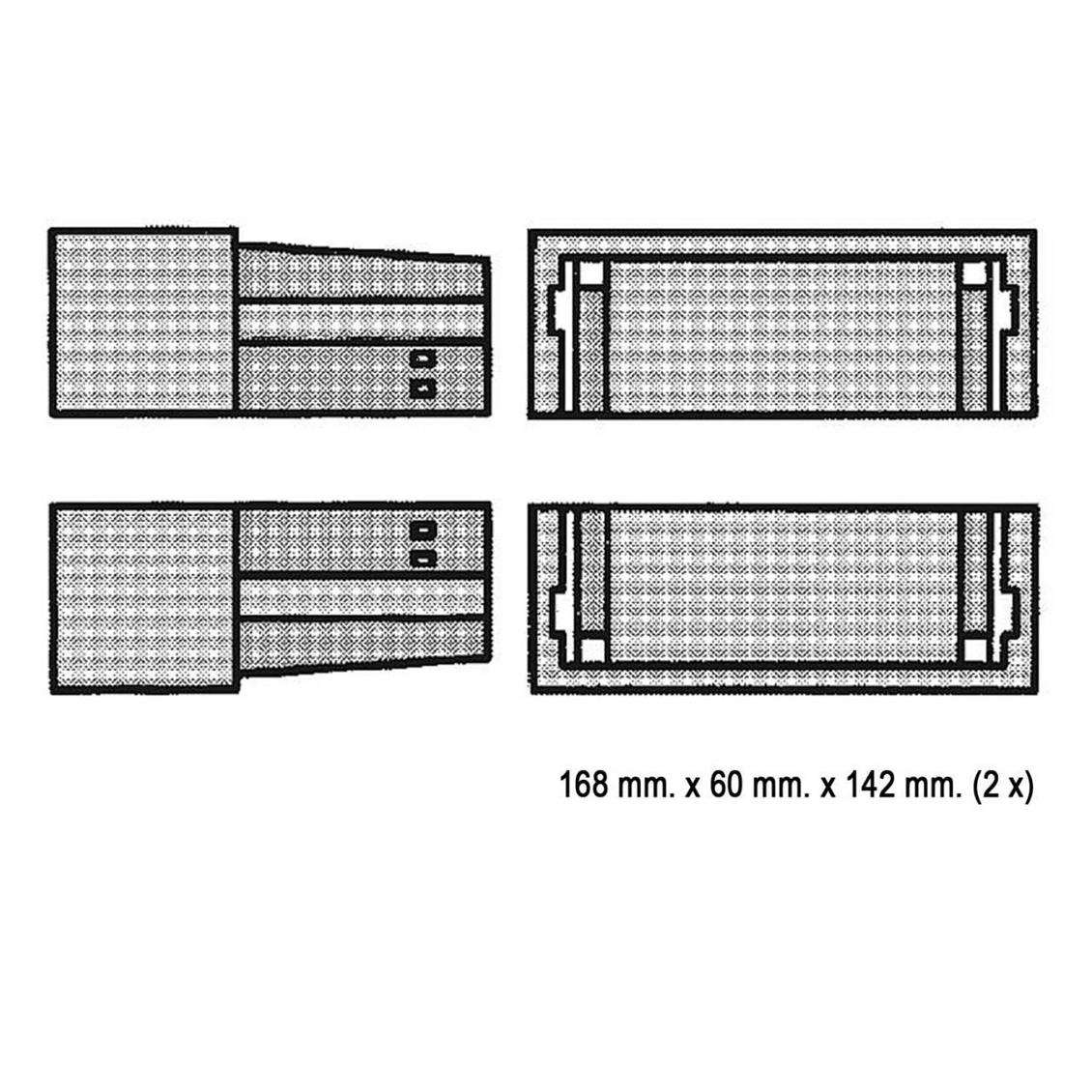Faller 120489 1/87 Köprü Ayakları Demonte Plastik Maketi