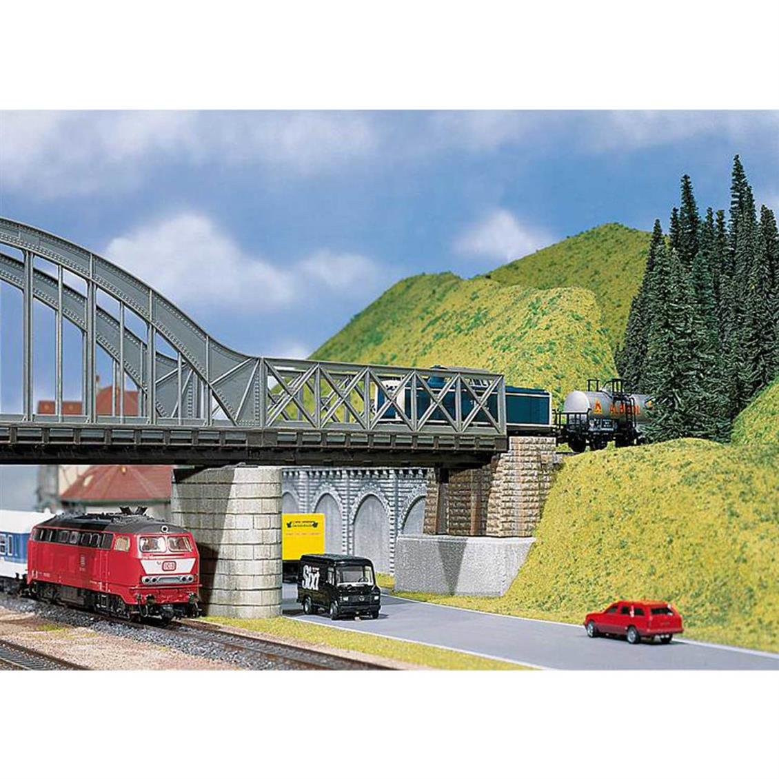 Faller 120534 1/87 Kemerli Çelik Köprü Demonte Plastik Maketi