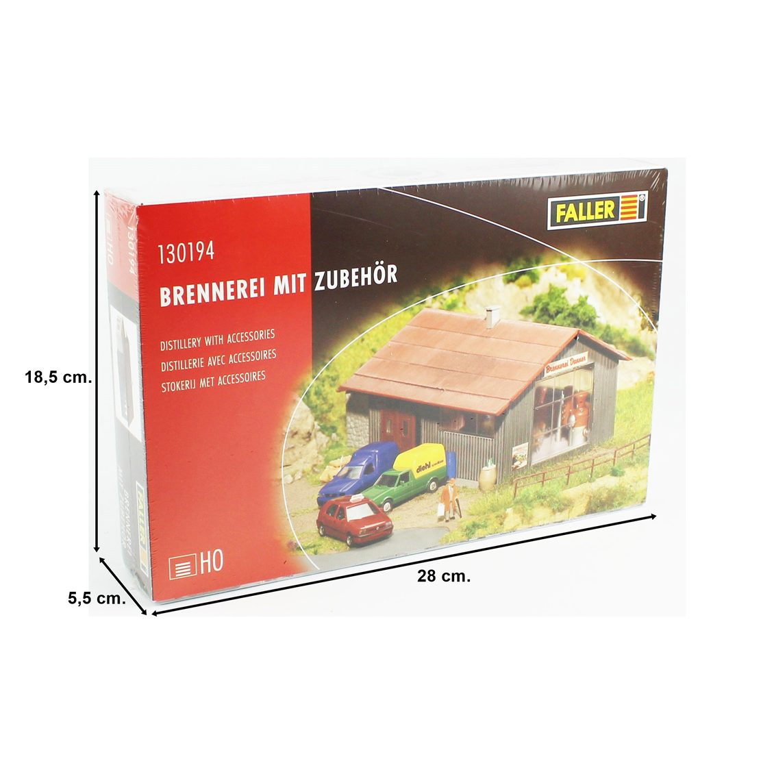 Faller 130194, Maßstab 1:87, Weingut mit Zubehör, Plastikmodellbausatz