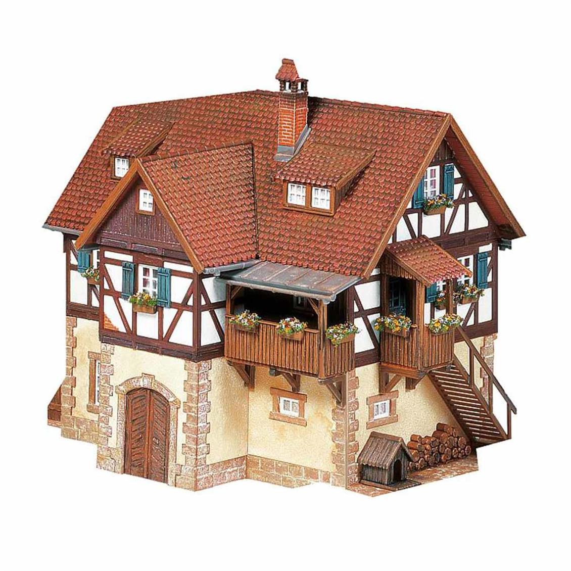 Faller 130266 1/87 Yarı Ahşap Ev Demonte Plastik Maketi