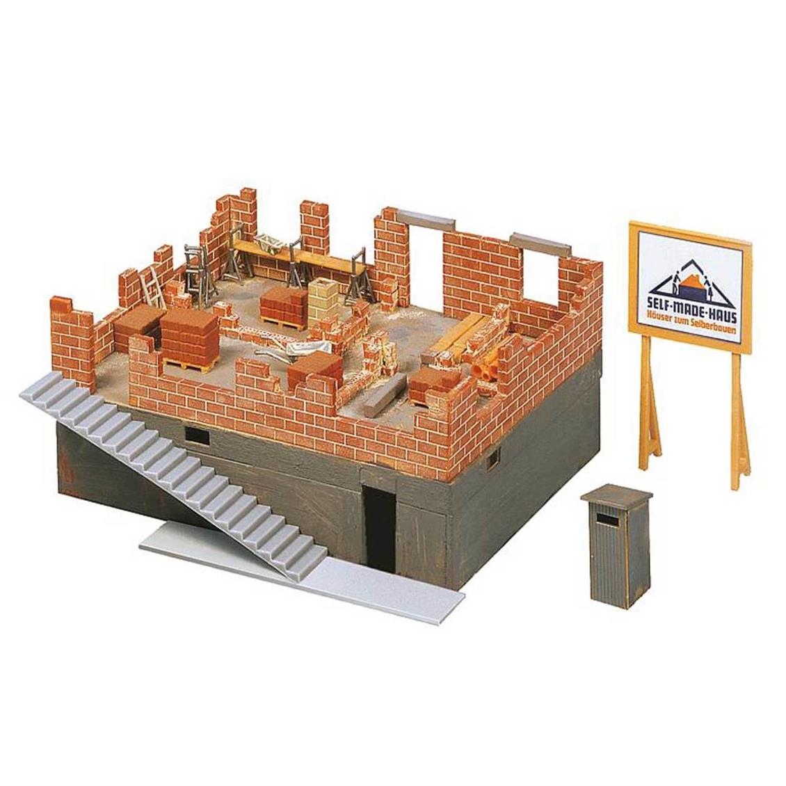 Faller 130307 1/87 İnşaat Halinde Ev Demonte Plastik Maketi