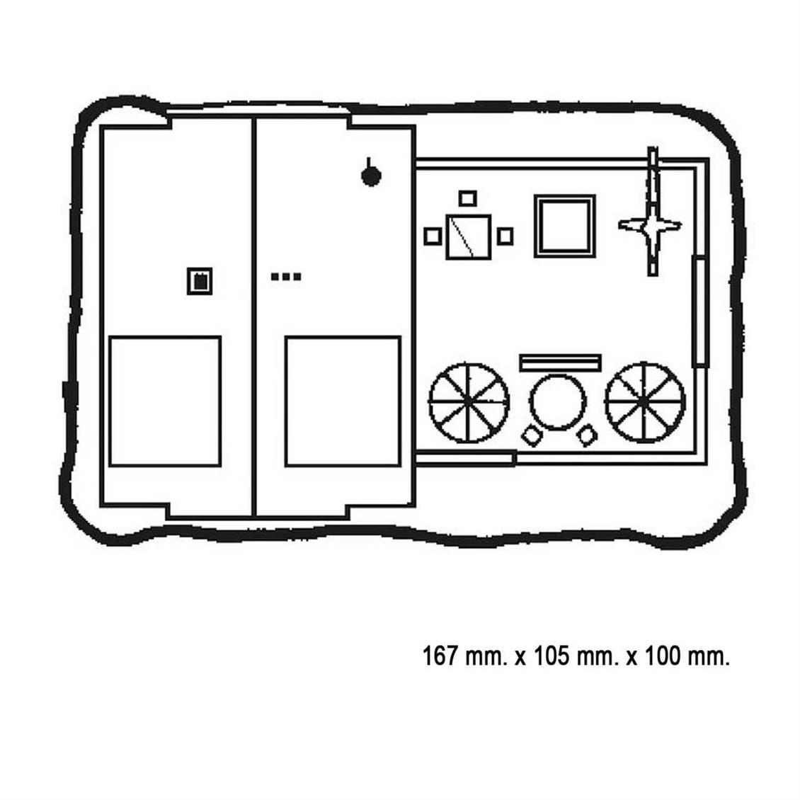 Faller 130314 1/87 Crown Otel Demonte Plastik Maketi