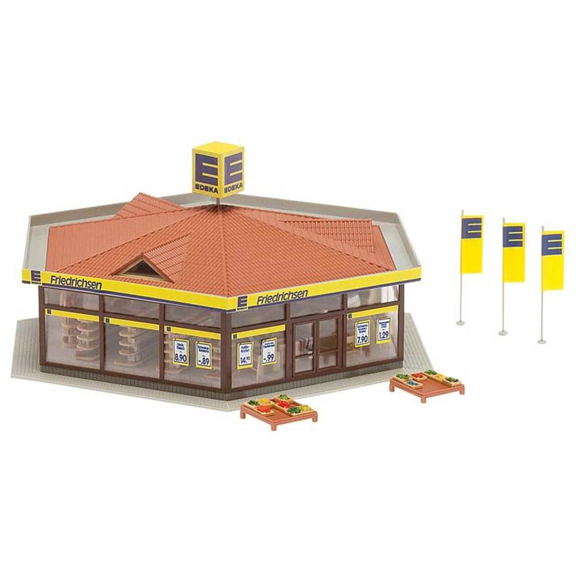 Faller 130342 1/87 Edeka Süpermarket  Demonte Plastik Maketi