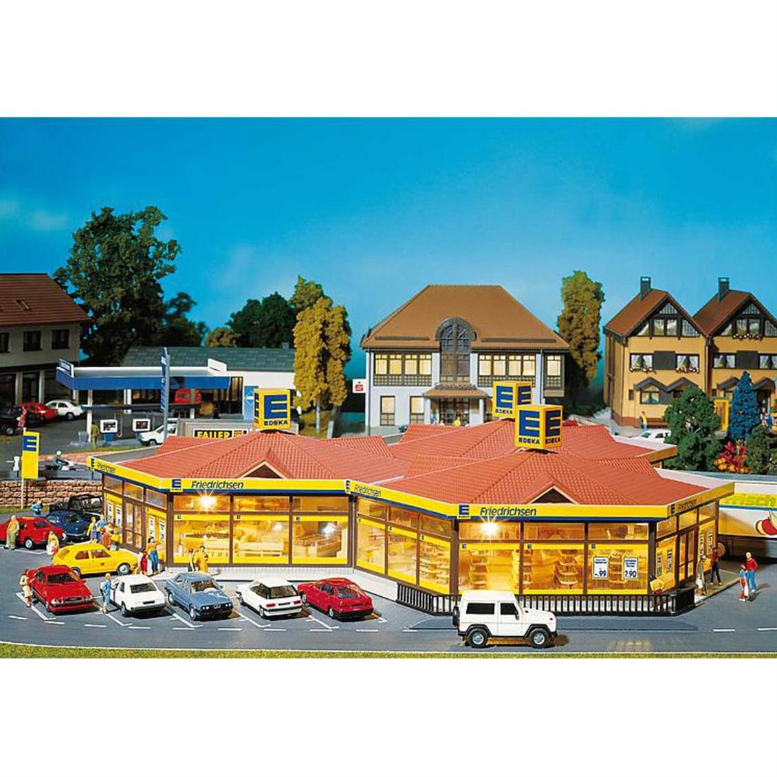 Faller 130342 1/87 Edeka Süpermarket  Demonte Plastik Maketi