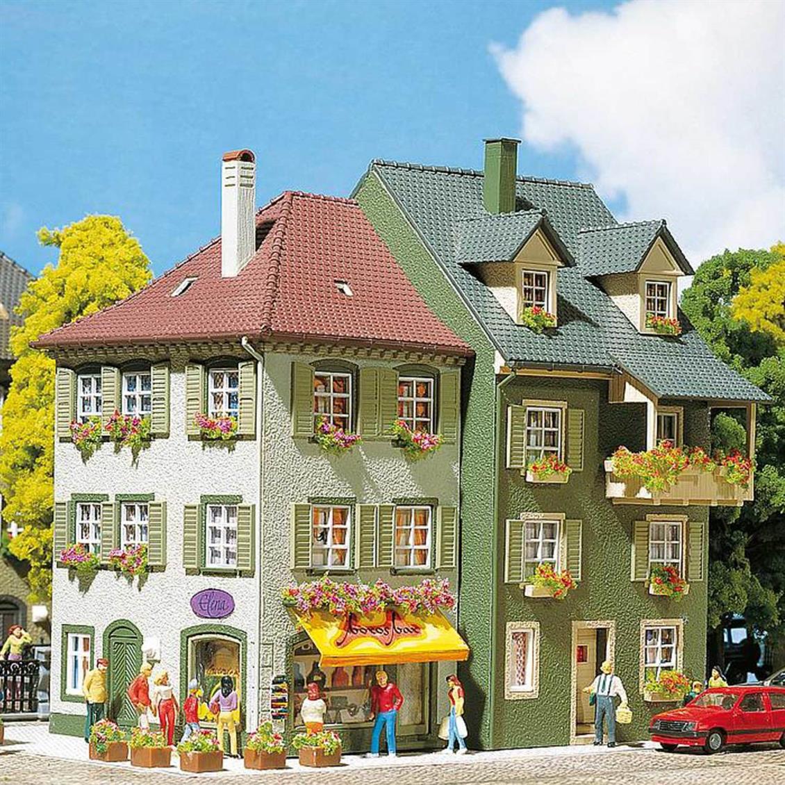 Faller 130414 1/87 Kasaba Evi ( 2 Adet ) Demonte Plastik Maketi