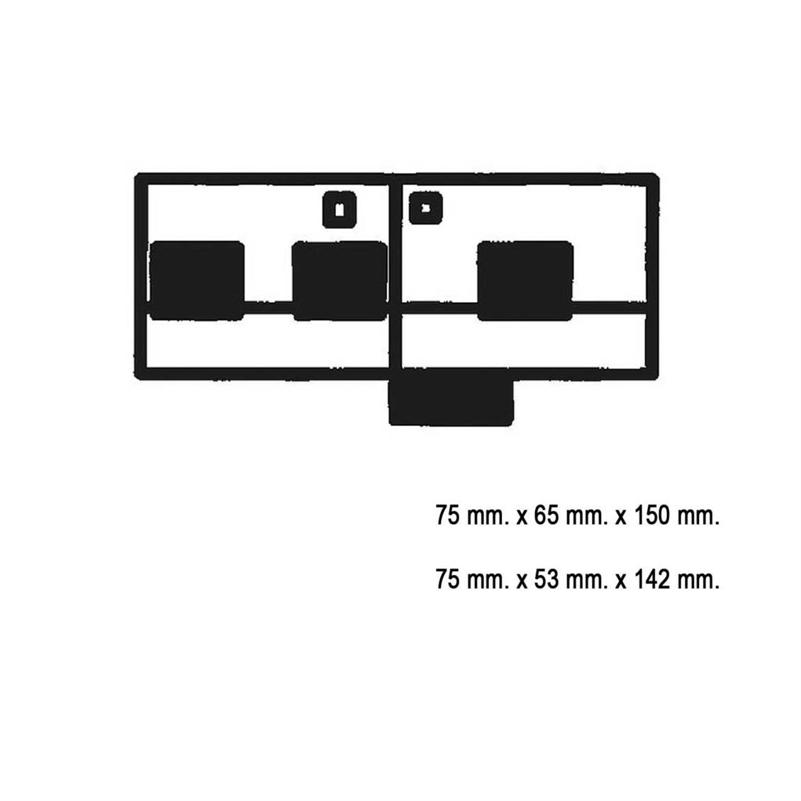 Faller 130431 1/87 Rölyefli Bina ( 2 Adet ) Demonte Plastik Maketi