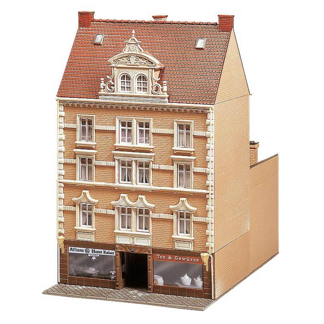 Faller 130448 1/87 Allianz Sigorta Acentalı Mağazalı Bina Demonte Plastik Maketi