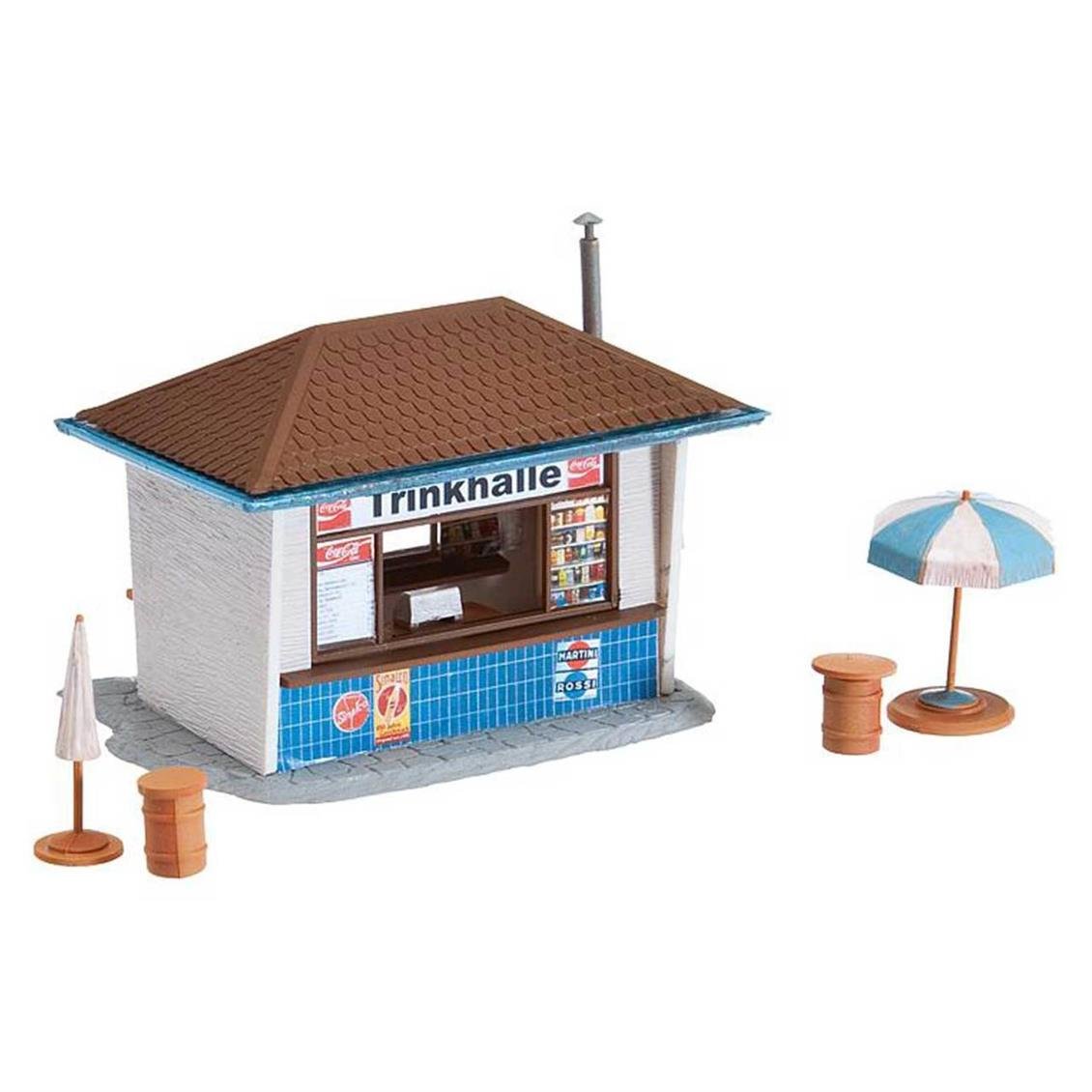Faller 130462 1/87 İçecek Satış Standı Demonte Plastik Maketi