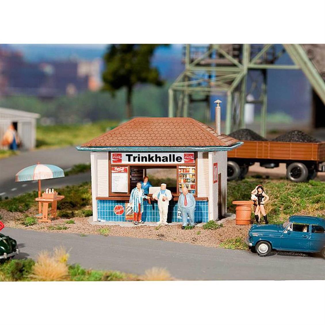 Faller 130462 1/87 İçecek Satış Standı Demonte Plastik Maketi