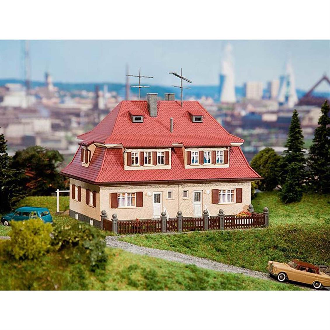 Faller 130464 1/87 Siedlungs Dublex Ev Demonte Plastik Maketi