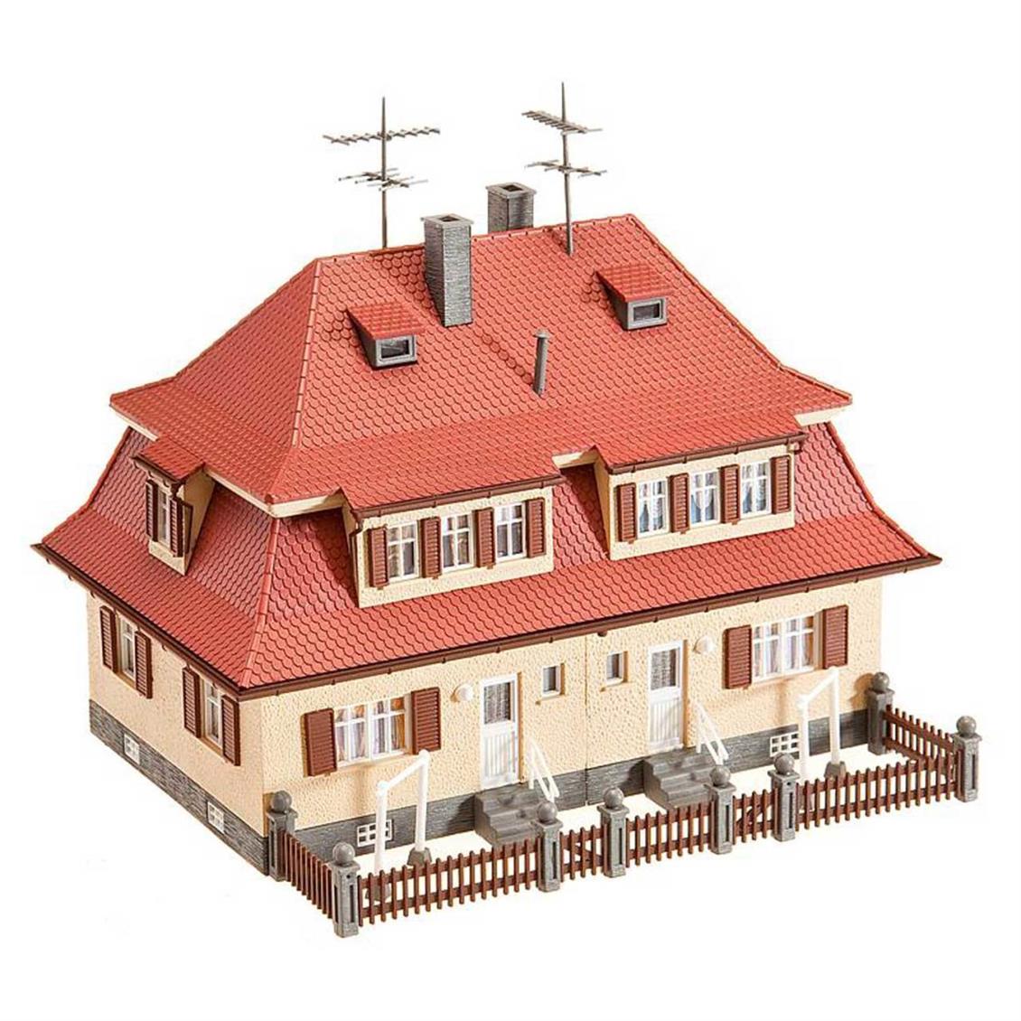 Faller 130464 1/87 Siedlungs Dublex Ev Demonte Plastik Maketi