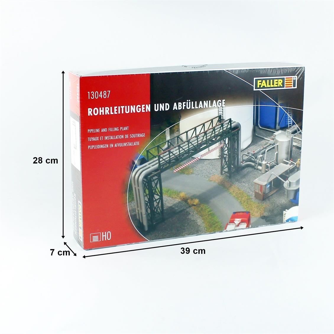 Faller 130487 1/87 Boru Hattı ve Dolum Tesisi Demonte Plastik Maketi
