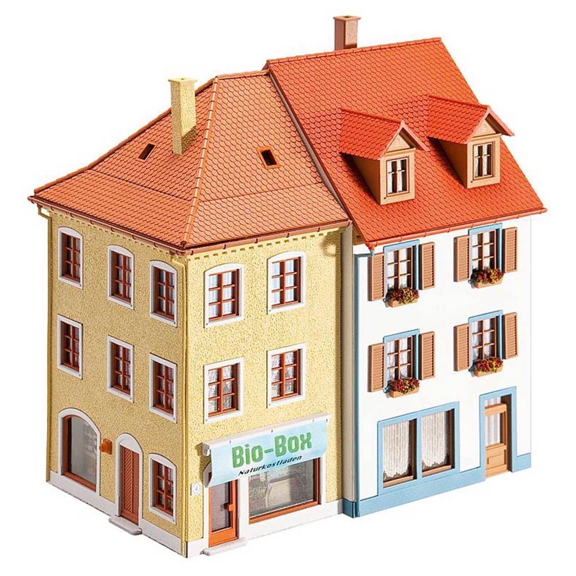 Faller 130496 1/87 Kasaba Apartmanı ( 2 Adet ) Demonte Plastik Maketi