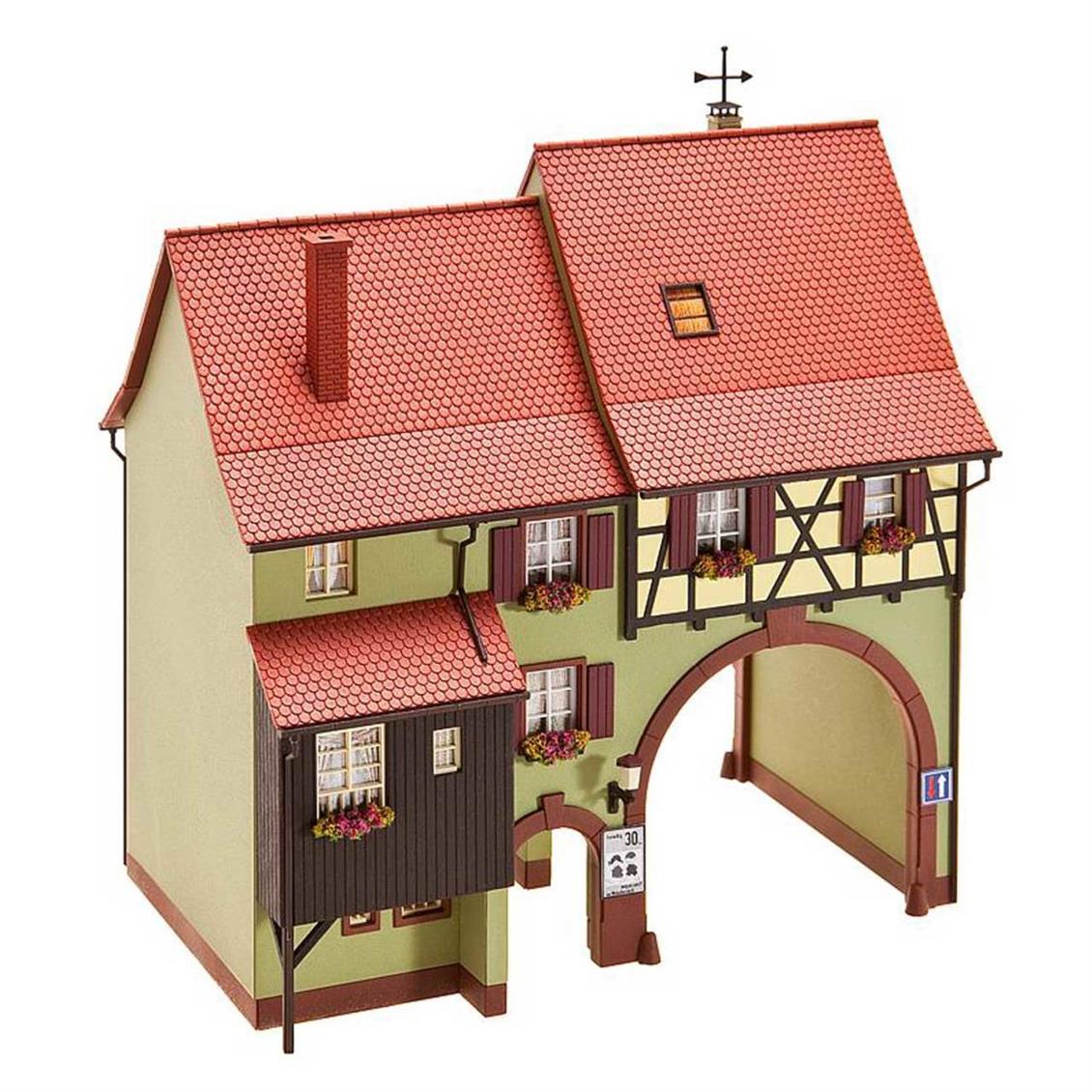 Faller 130499 1/87 Niederes Tor Binası Demonte Plastik Maketi