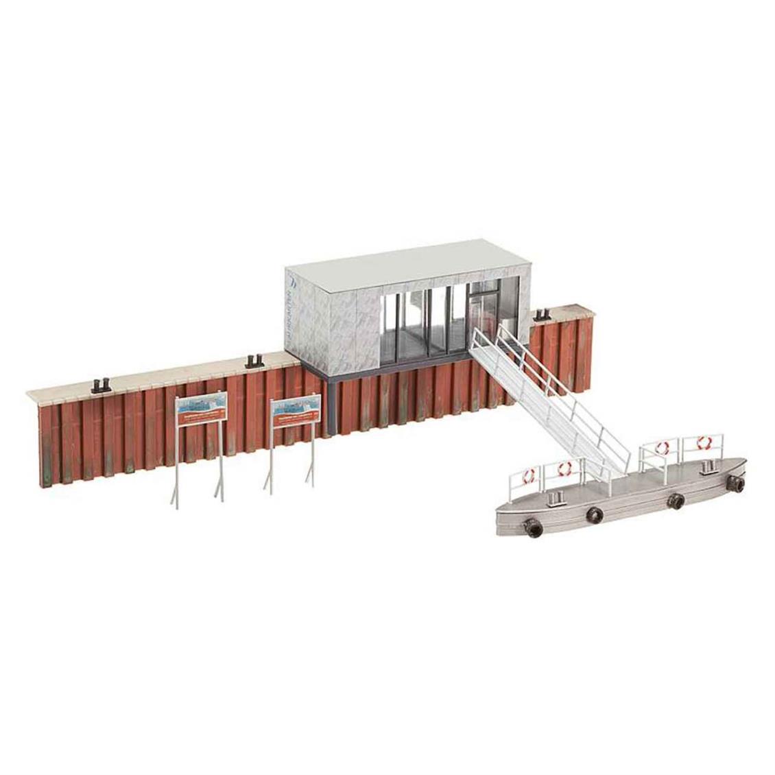 Faller 130512 1/87 Bilet Gişesi ve İskelesi Demonte Plastik Maketi