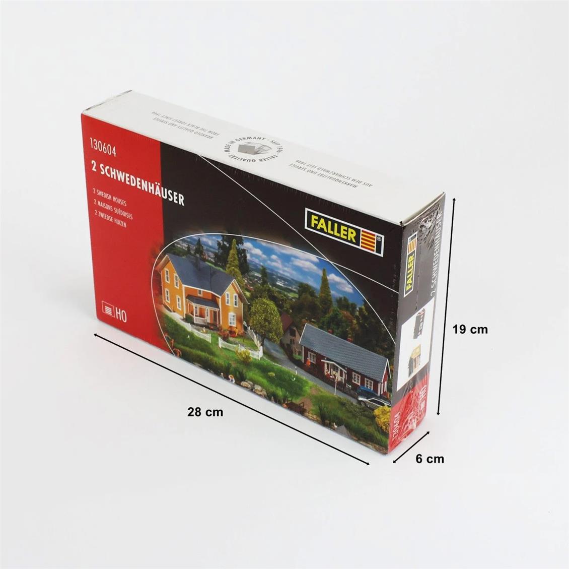 Faller 130604 1/87 İsveç Evi, 2 Adet Demonte Plastik Maketi
