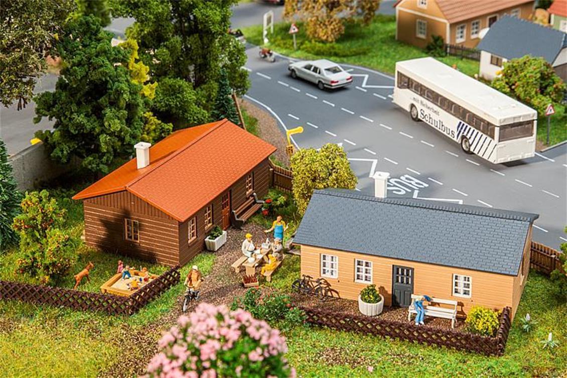 Faller 130608 1/87 Tatil Bungalovu ( 2 Adet )  Demonte Plastik Maketi