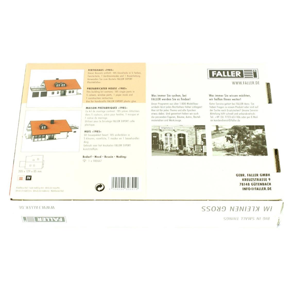 Faller 130641 1/87 Prefabrik Ev Demonte Plastik Maketi