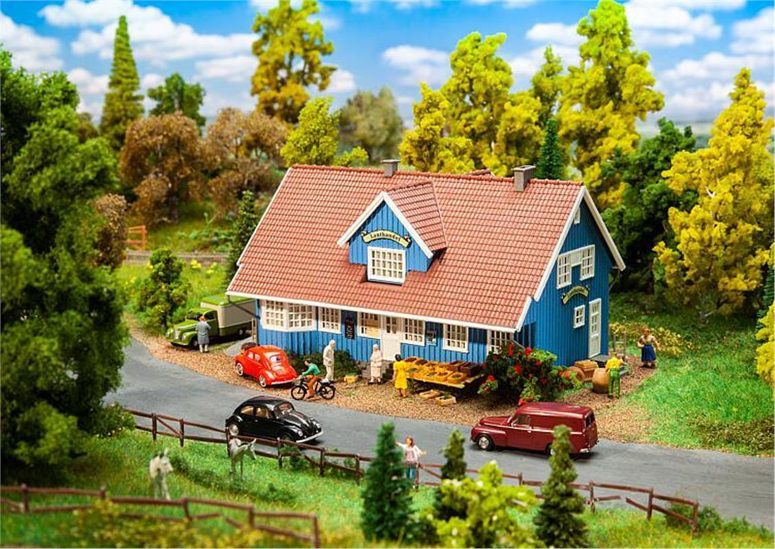 Faller 130660 1/87 İsveç Köy Dükkanı Demonte Plastik Maketi