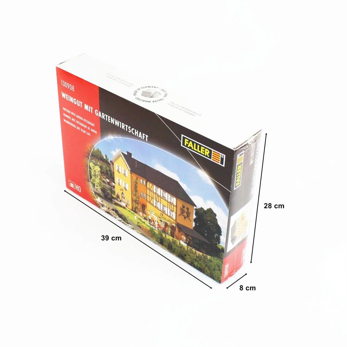Faller 130908 1/87 Bahçeli Restaurantlı Bağ Evi Demonte Plastik Maketi