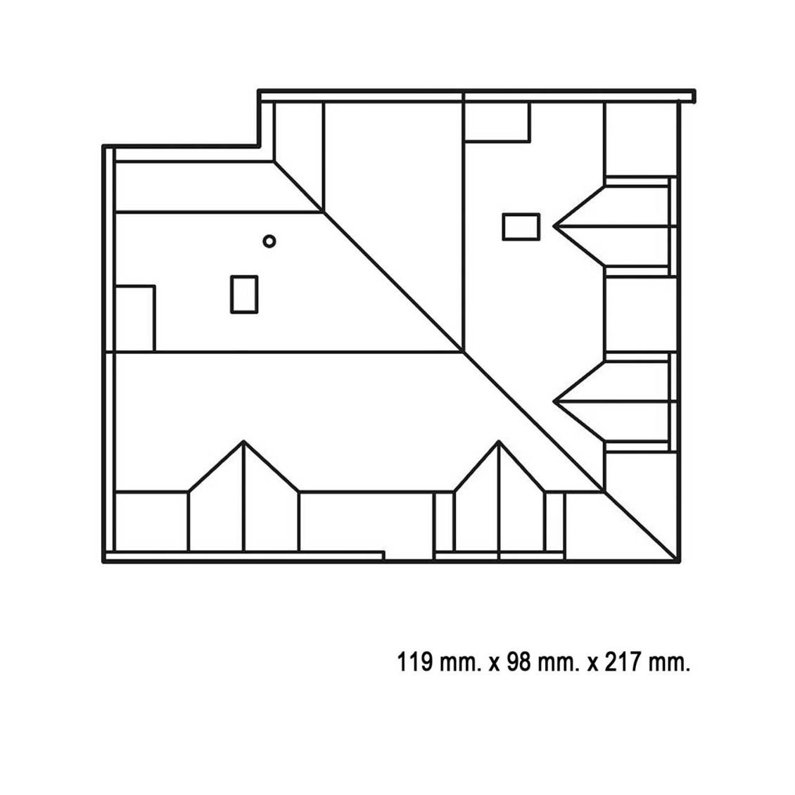 Faller 130916 1/87 Blok Başı Bina Demonte Plastik Maketi