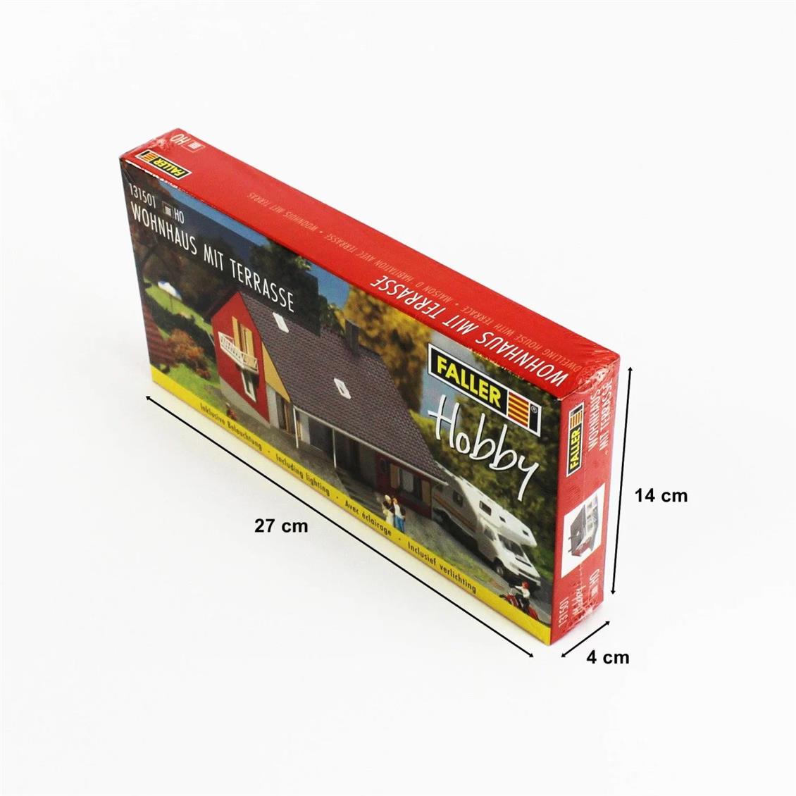 Faller 131501 1/87 Teraslı Müstakil Ev Demonte Plastik Maketi