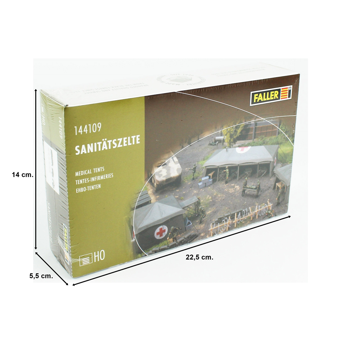 Faller 144109, Maßstab 1:87, Sanitätszelte, 3 Stück
