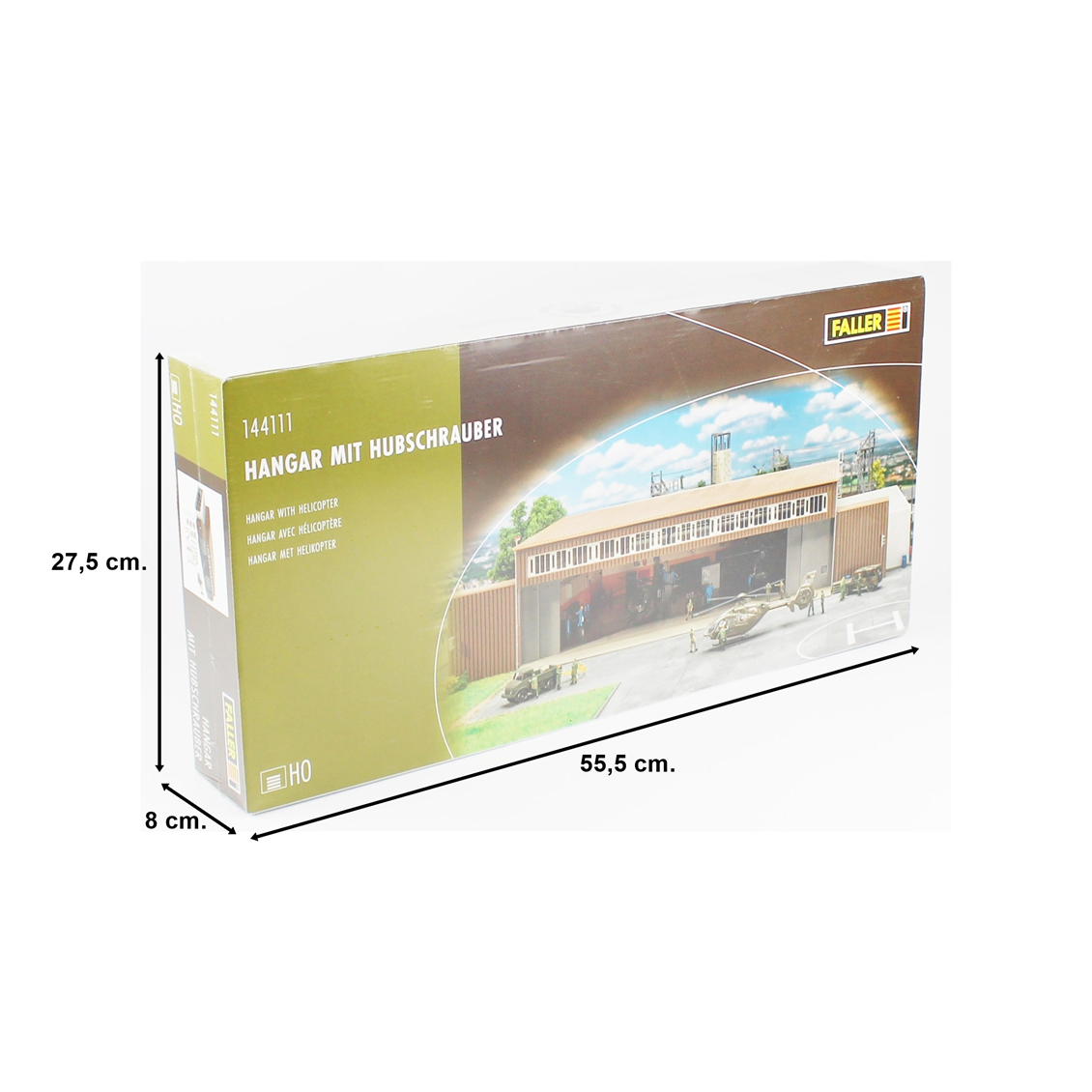 Faller 144111, Maßstab 1:87, Hubschrauberhangar