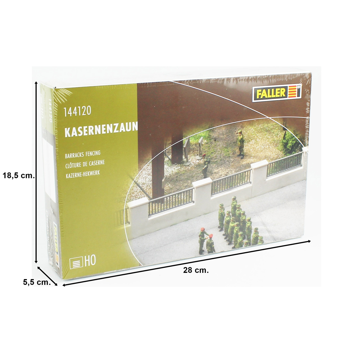 Faller 144120, Maßstab 1:87, Kasernengeländer, 48 Teile