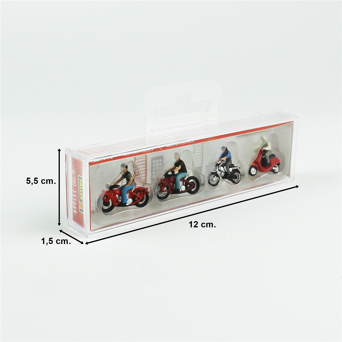 Faller 151669 1/87 Scale, Motorcyclists, 8 Pieces