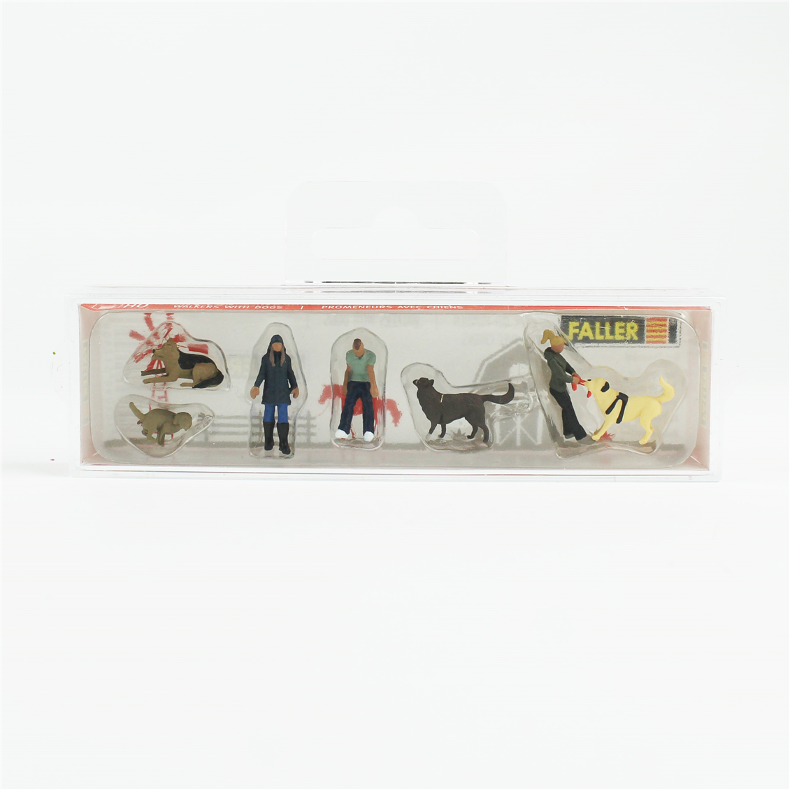 Faller 151745 1/87 Ölçek, Köpekle Yürüyenler, 7 Adet