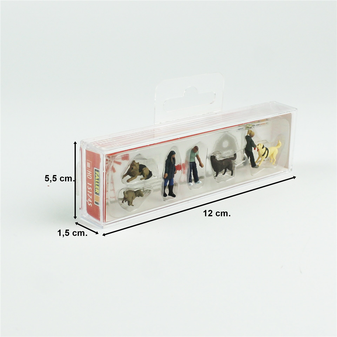 Faller 151745 1/87 Ölçek, Köpekle Yürüyenler, 7 Adet