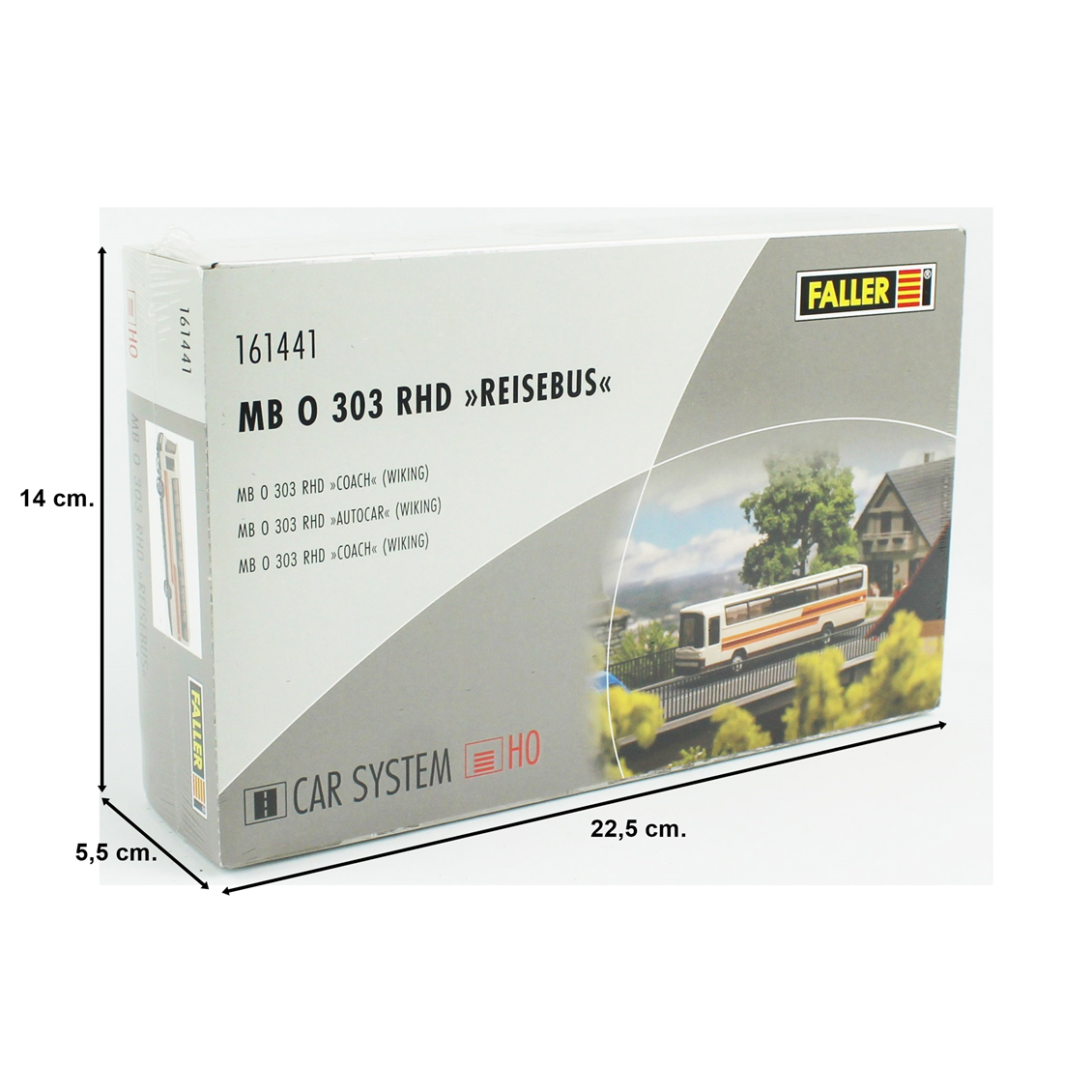 Faller 161441 Maßstab 1:87, Car System MB O 303 Rechtslenkerbus (Wiking)