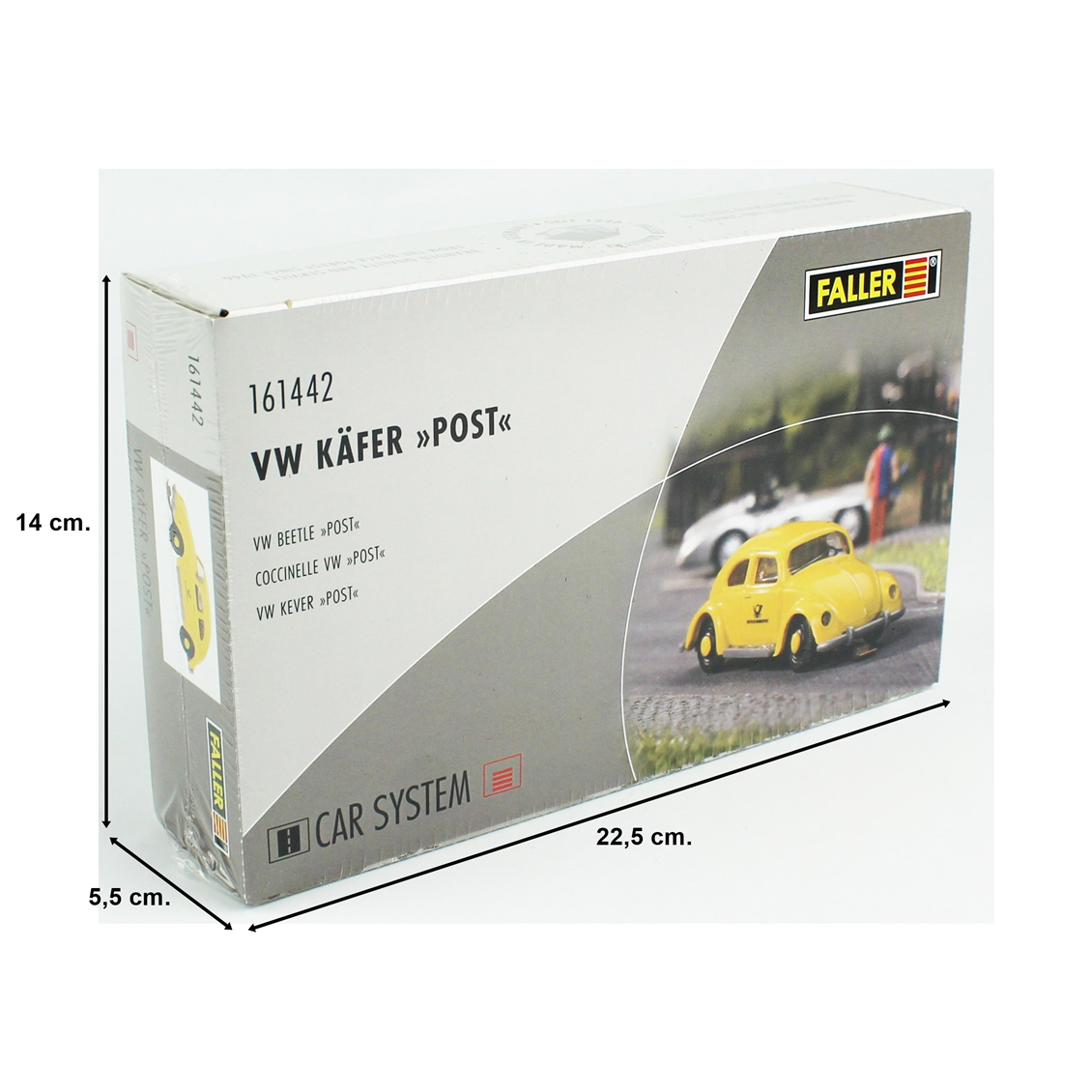 Faller 161442 1/87 Scale, Car System VW Beetle Postal Vehicle (Busch)