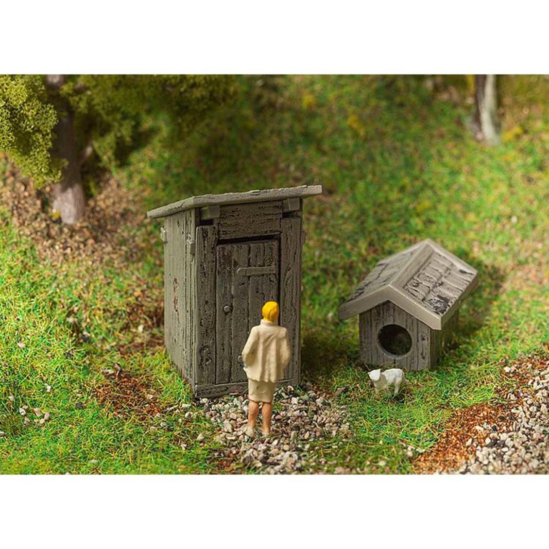 Faller 180396 1/87 Küçük Tuvalet, Servo Motorlu Demonte Plastik Maketi