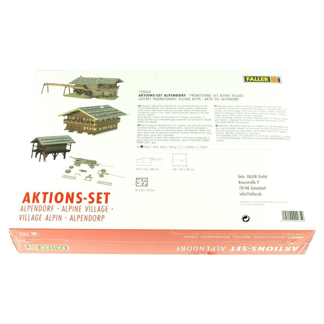 Faller 190064 1/87 Alp Yaylası Evleri Seti Demonte Plastik Maketi
