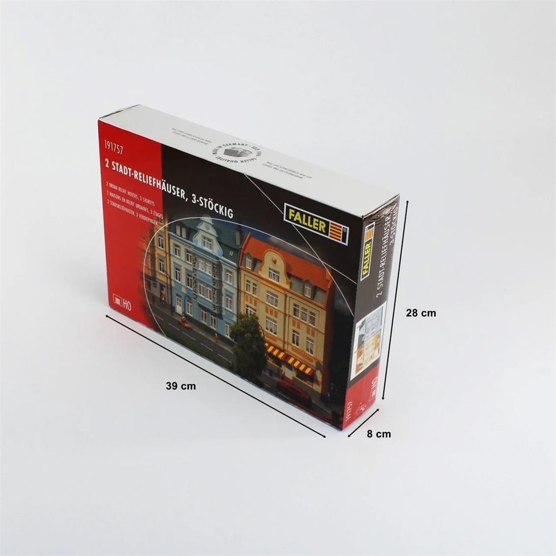 Faller 191757 1/87 3 katlı 2 adet Apartman Demonte Plastik Maketi