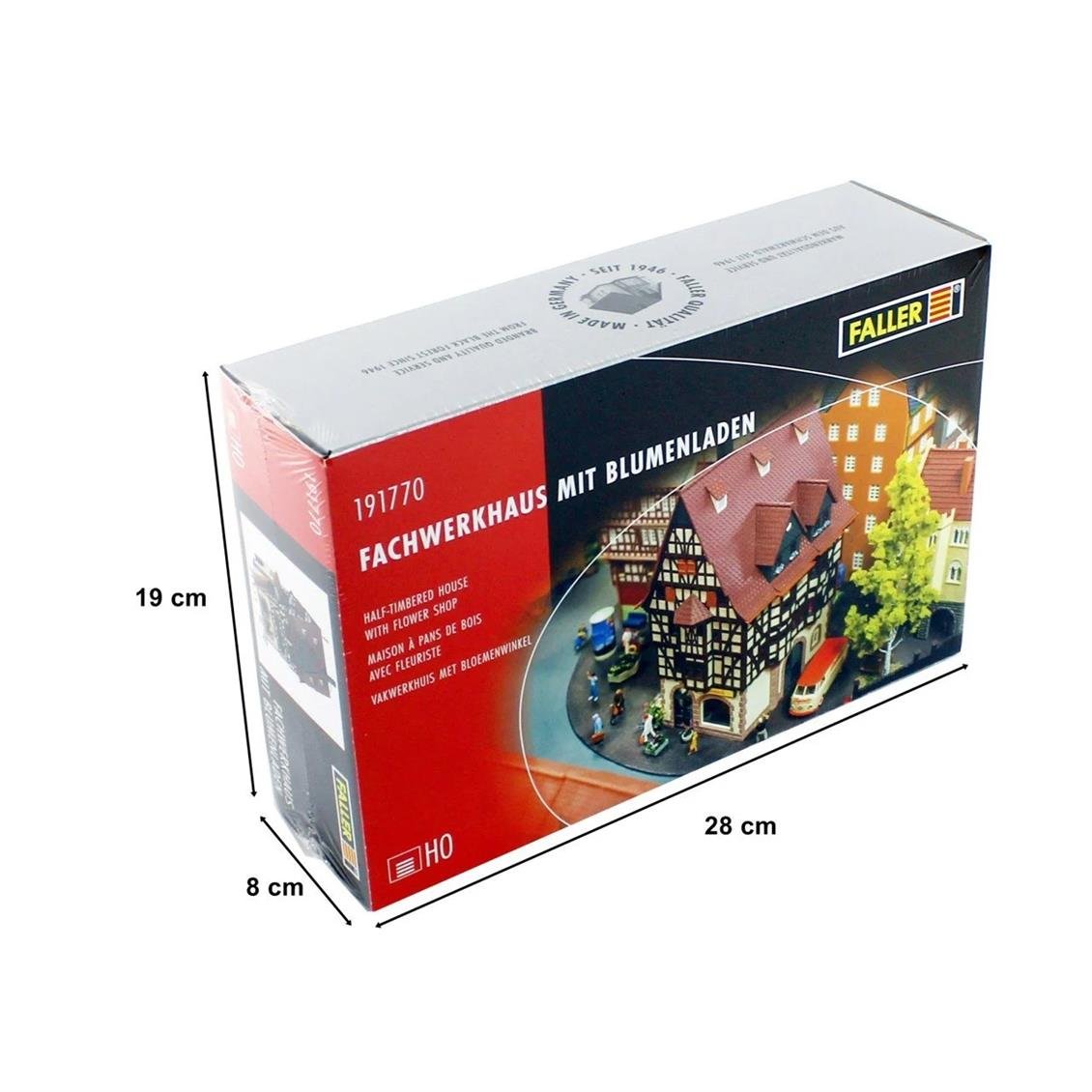 Faller 191770 1/87 Çiçekci Dükkanlı Ev Demonte Plastik Maketi