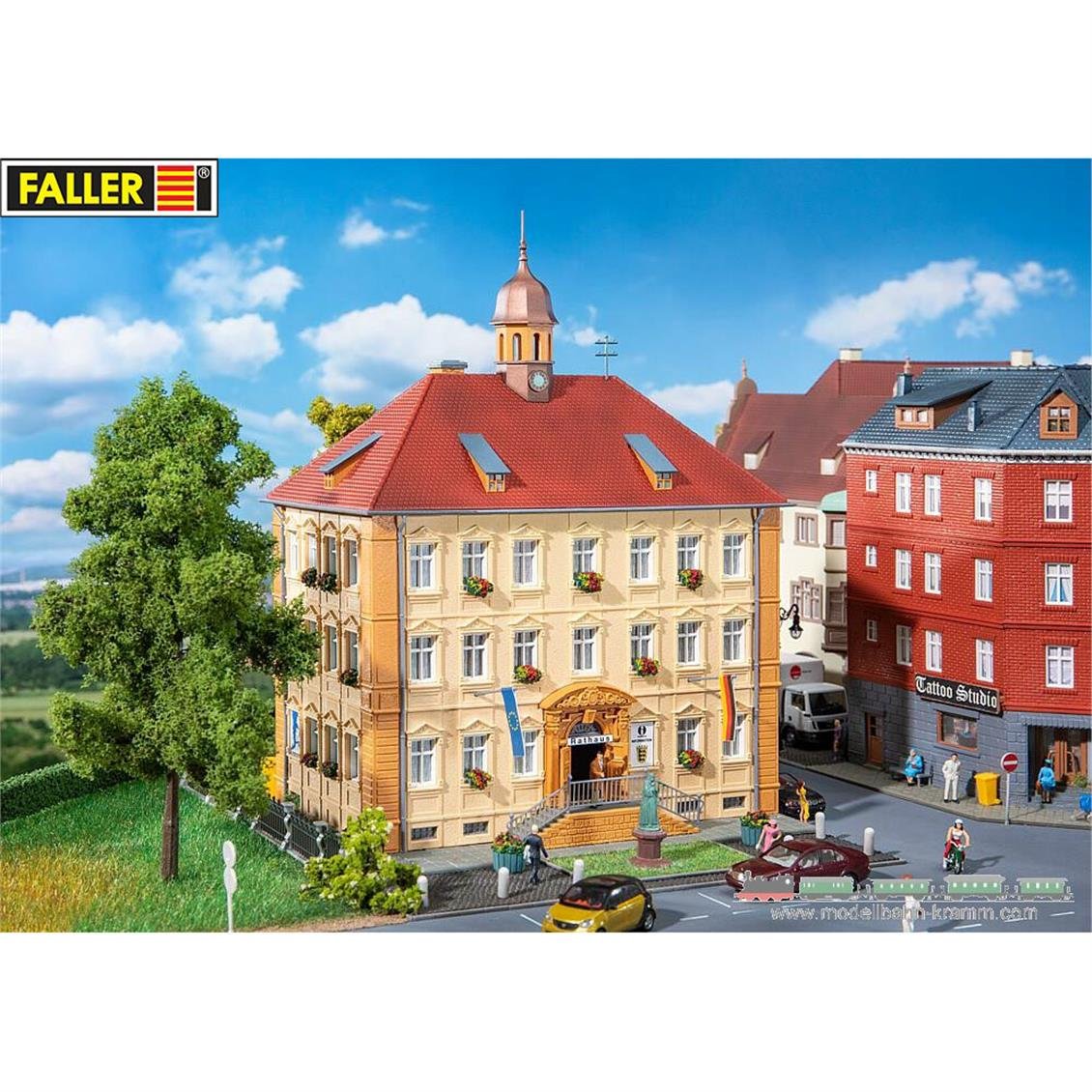 Faller 191778 1/87 Ölçek, Kasaba Apartmanı, Plastik Model Kiti