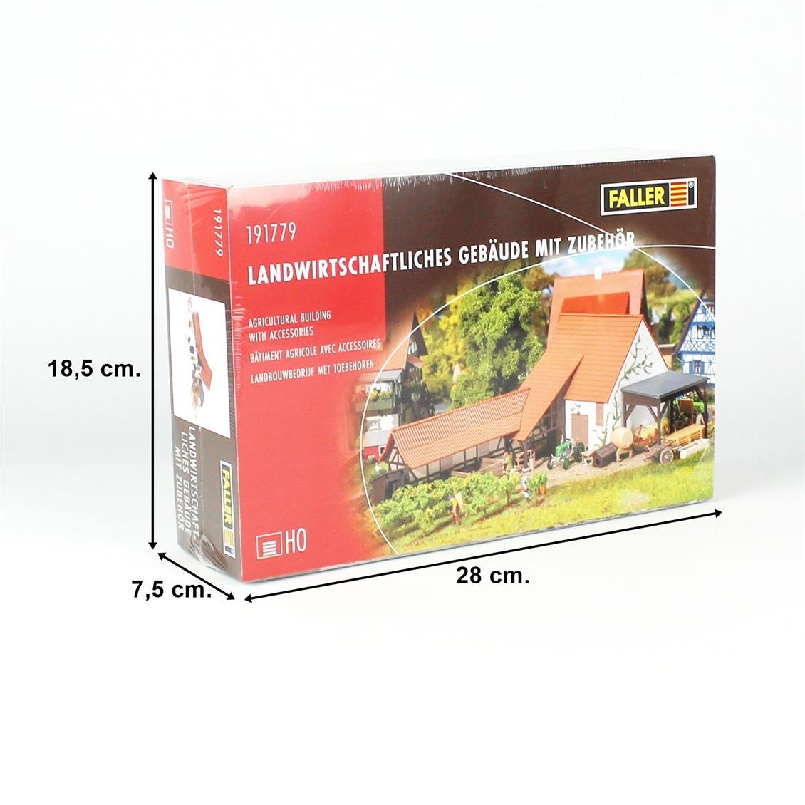 Faller 191779 1/87 Ölçek, Çiftçi Deposu ve Tarımsal Aletler, Plastik Model Kiti