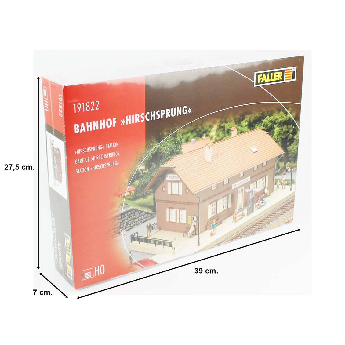 Faller 191822, Maßstab 1:87, Bahnhof Hirschsprung, Plastikmodellbausatz