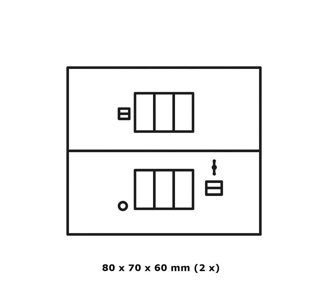 Faller 232245 1/160 Eczane ve Bakkal Demonte Plastik Maketi