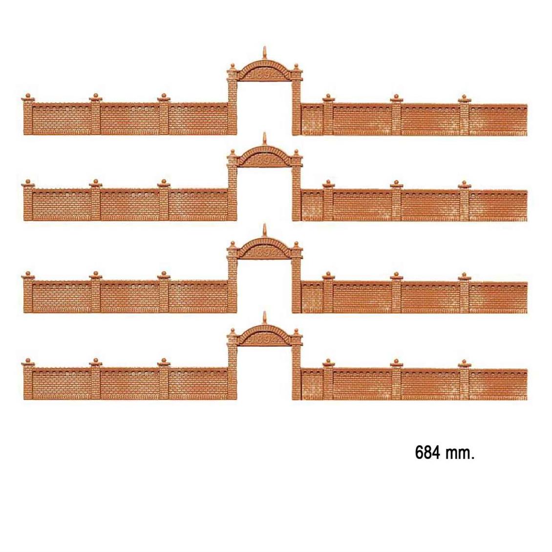 Faller 272405 1/160 Fabrika Duvarı Demonte Plastik Maketi