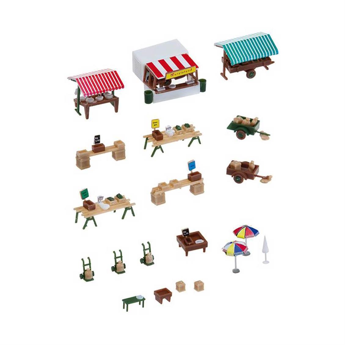 Faller 272533 1/160 Seyyar Satış Tezgahları Demonte Plastik Maketi