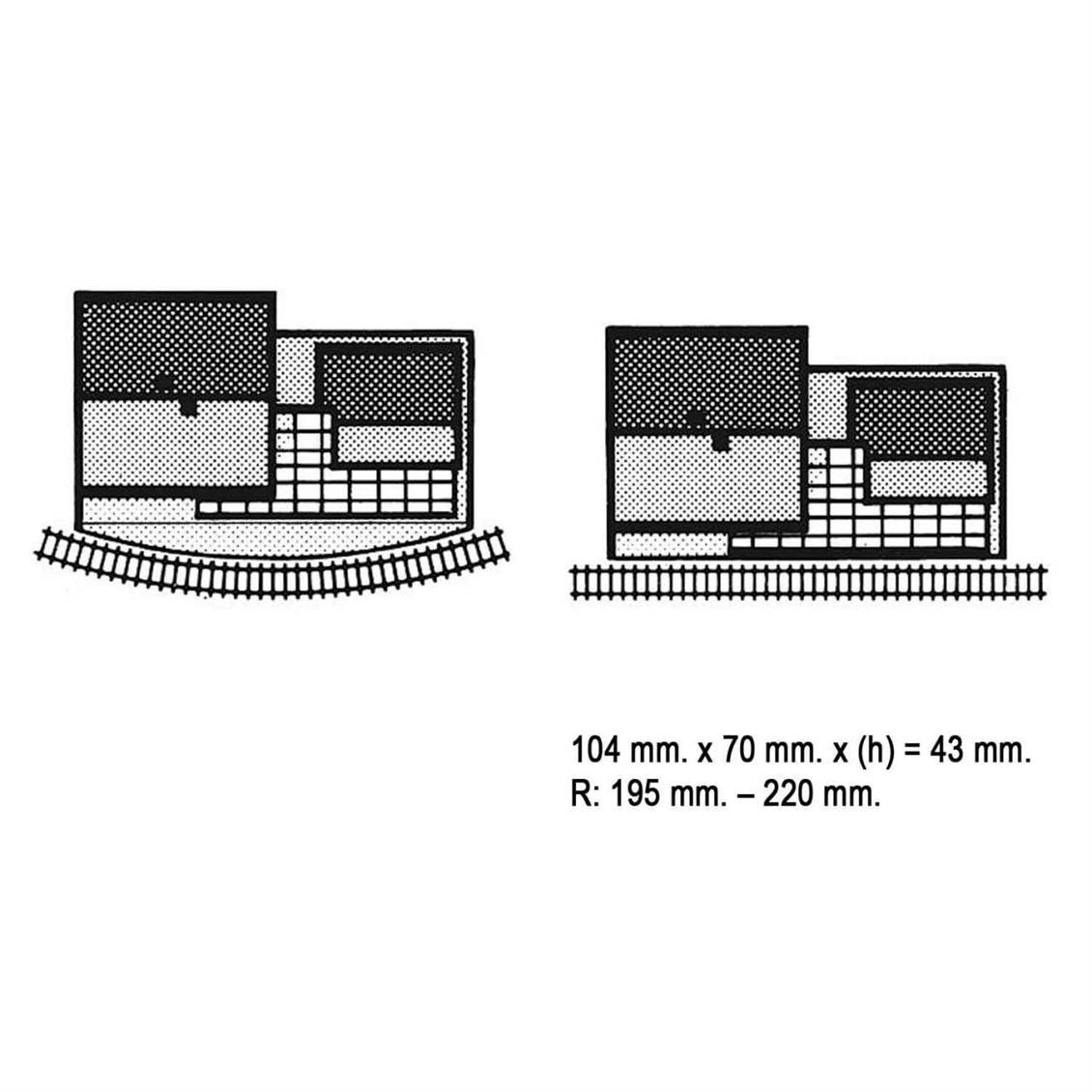 Faller 282706 1/220 Blumendorf İstasyonu  Demonte Plastik Maketi