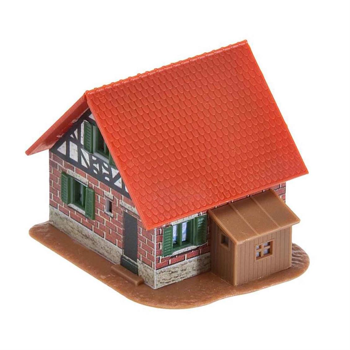Faller 282764 1/220 Tuğlalı Yarı Ahşap Ev Demonte Plastik Maketi