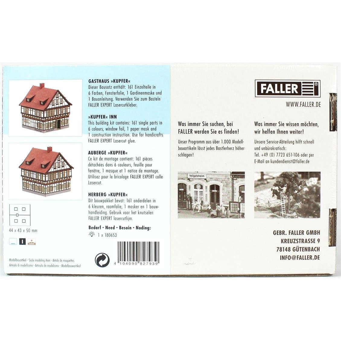 Faller 282793 1/220 Ölçek, Kupfer Han, Plastik Model Kiti