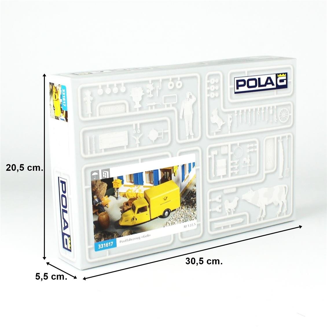 Faller 331617 1/22,5 Ölçek, Goliath, 3 Tekerli Posta Arabası, Plastik Model Kiti