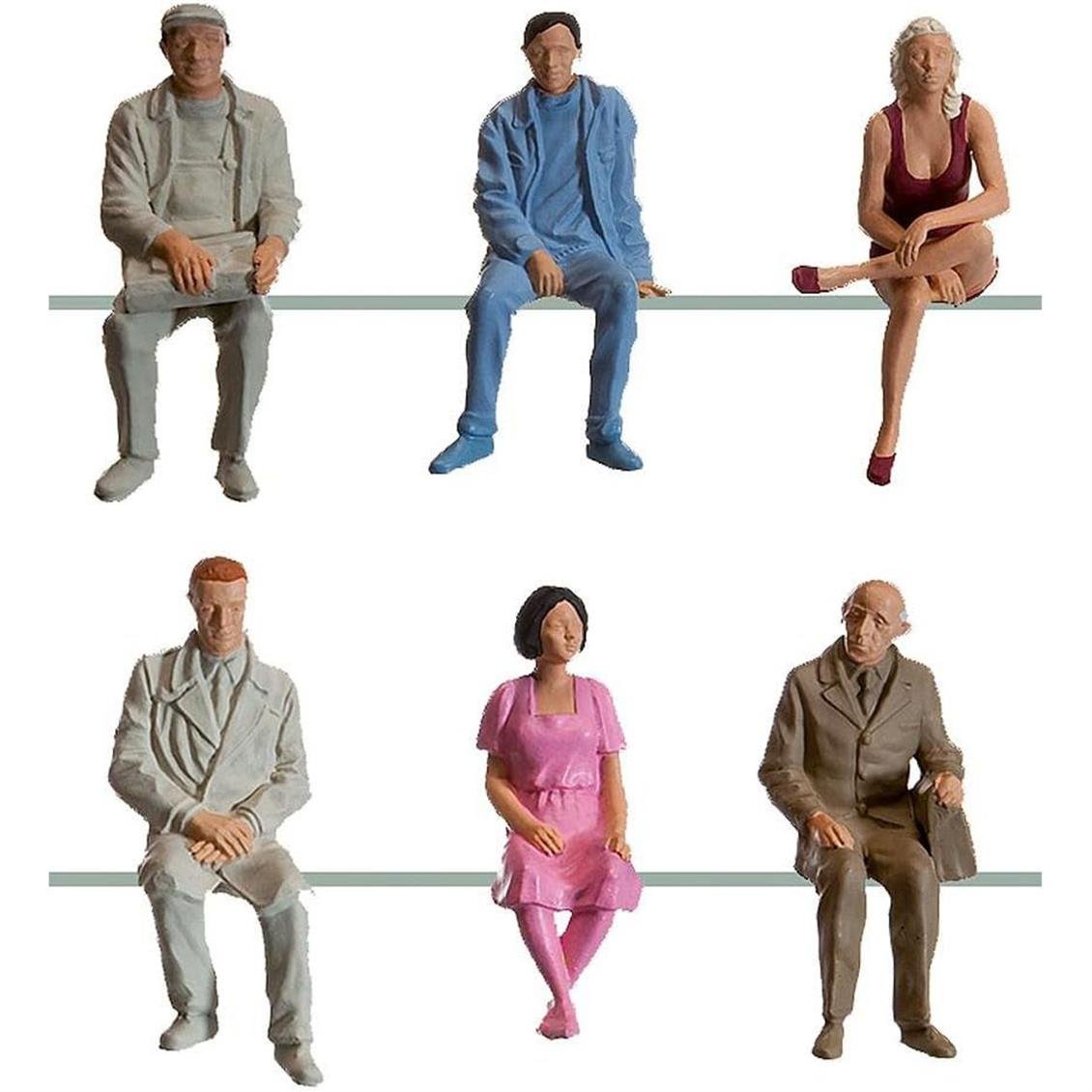 Faller 331950 1/22,5 Ölçek, Wagonda Oturan Yolcu Figürleri, 6 Adet